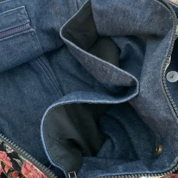 Floral Denim Shoulder Bag - Picture 11 of 12